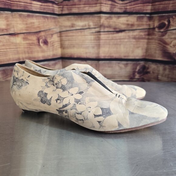 Fluevog Power Floral slip-on shoe (Water Family) W 10.5 - Picture 2 of 8
